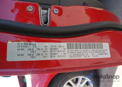 2016 Dodge Journey Sxt from USA, damaged, VIN 3C4PDCBG0GT223747